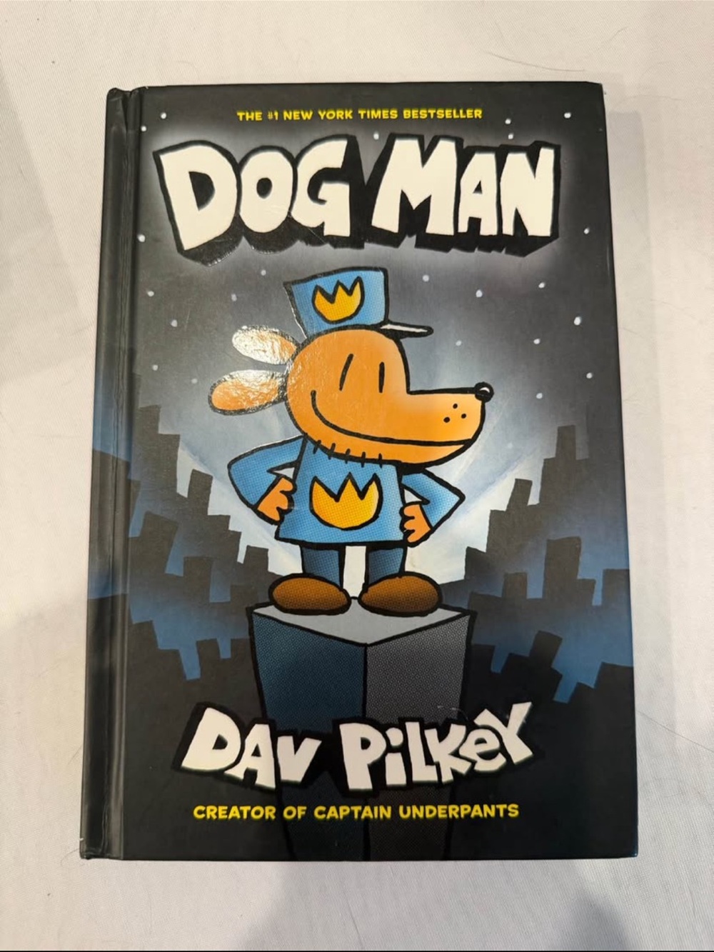 Dog Man Hardcover Book - Black and Blue Cover